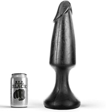 Tappo Anale All Black Realistico per Principianti, 35 x9 cm
